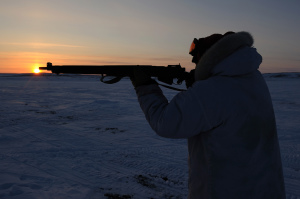 Canadian Ranger with Lee Enfield rifle