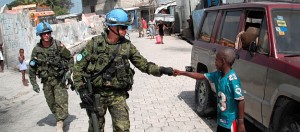 Canadian soldiers in peacekeeping mission