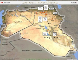 CAF airstrike map