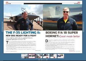 Vanguard Magazine talks to the F-35 Lightning II and F/A18 Super Hornet lead test pilots