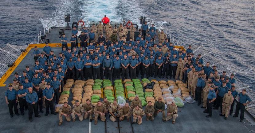 HMCS Regina seizes over 2,500 kg of hashish off the coast of Oman