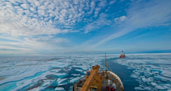 ship in the canadian arctic waters