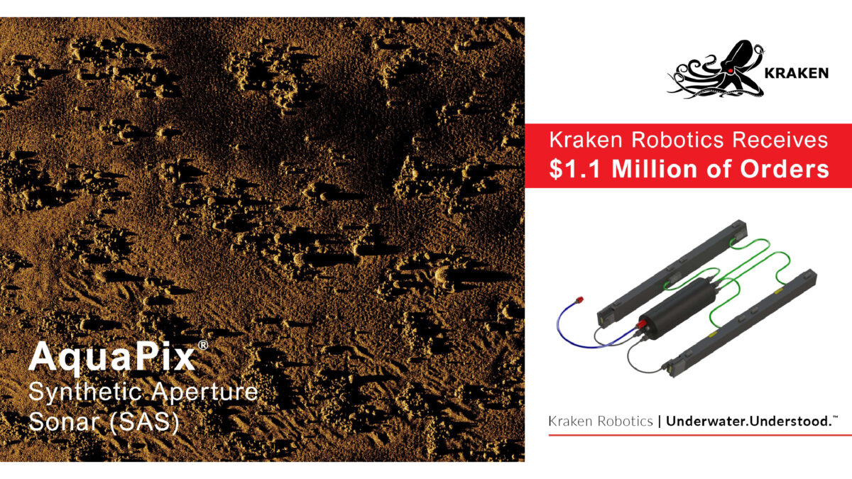Kraken Secures $1.1 Million Worth of Synthetic Aperture Sonar Orders