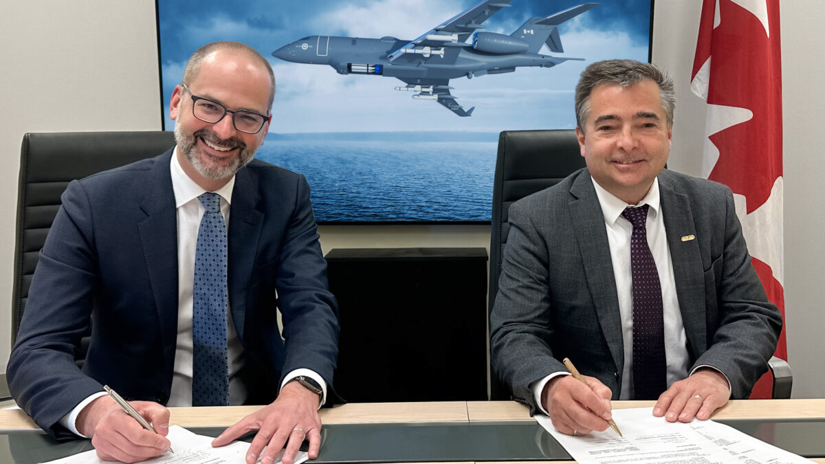 Bombardier Defense and General Dynamics Mission Systems-Canada Forge Partnership to Provide Canada’s Multi-Mission Aircraft