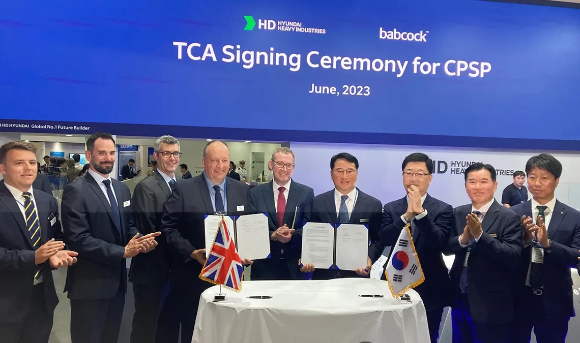 Babcock and HD Hyundai Heavy Industries Co., Ltd Forge Technical Collaboration for Canadian Patrol Submarine Project