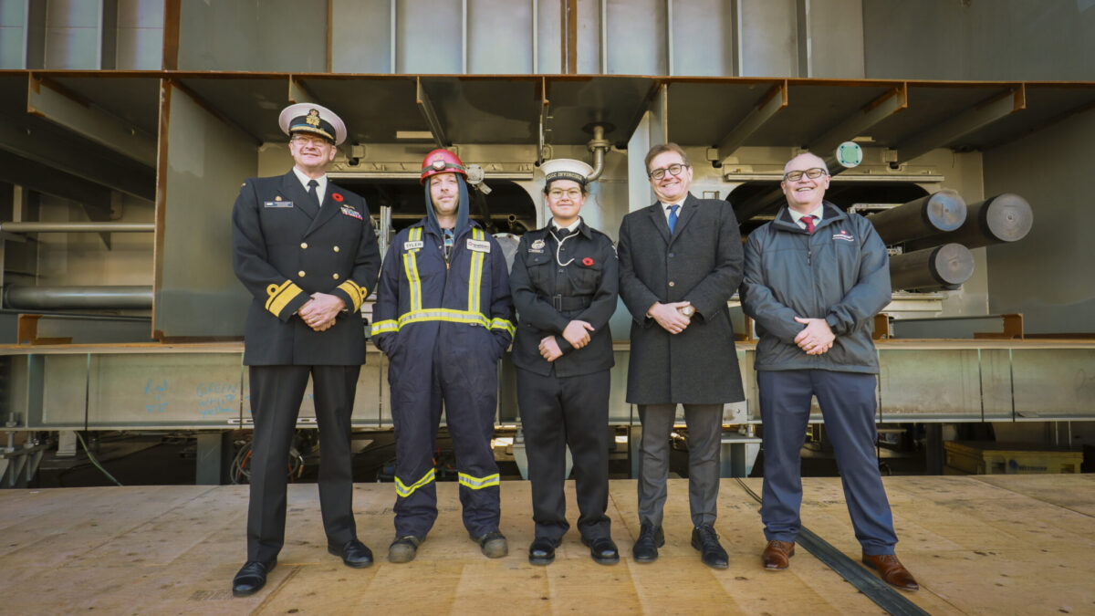 Minister Wilkinson Attends Keel Laying Ceremony for Second Joint Support Ship