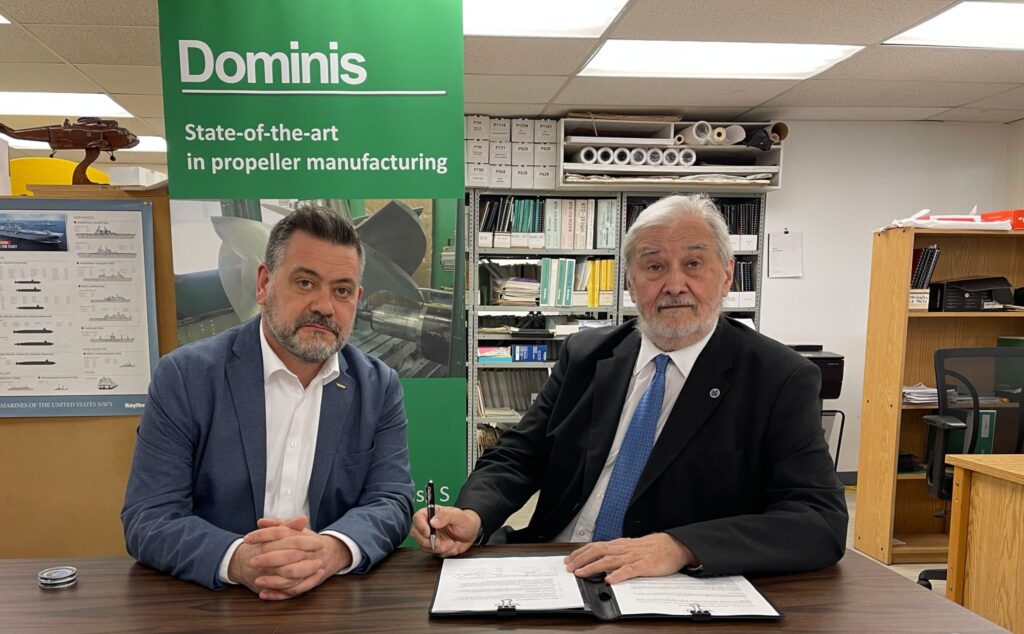 Left: Derek Buxton, Vice President Business Development, Vard Marine, Right: Bodo Gospodnetic, President, Dominis Engineering