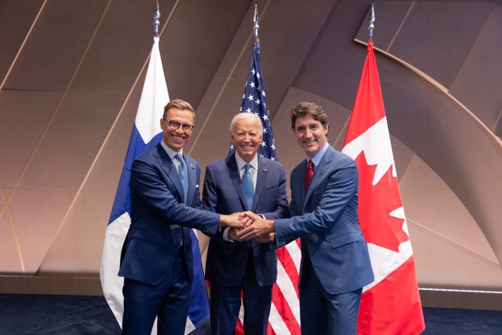 Canada, Finland and the United States form ICE Pact. Image source: https://x.com/chantierdavie/status/1811425032733622537/photo/1