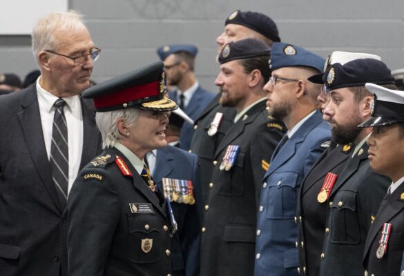 The Honourable Bill Blair, Minister of National Defence, and General Jennie Carignan, Chief of the Defence Staff, officially announced the establishment of the Canadian Armed Forces Cyber Command (CAFCYBERCOM). Image source: https://x.com/CAF_J6_FAC/status/1839411275492991054