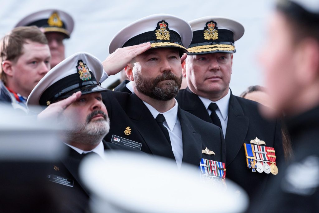 Naming and pre-launch ceremony for the Royal Canadian Navy’s (RCN) new Joint Support Ship, the HMCS Protecteur.