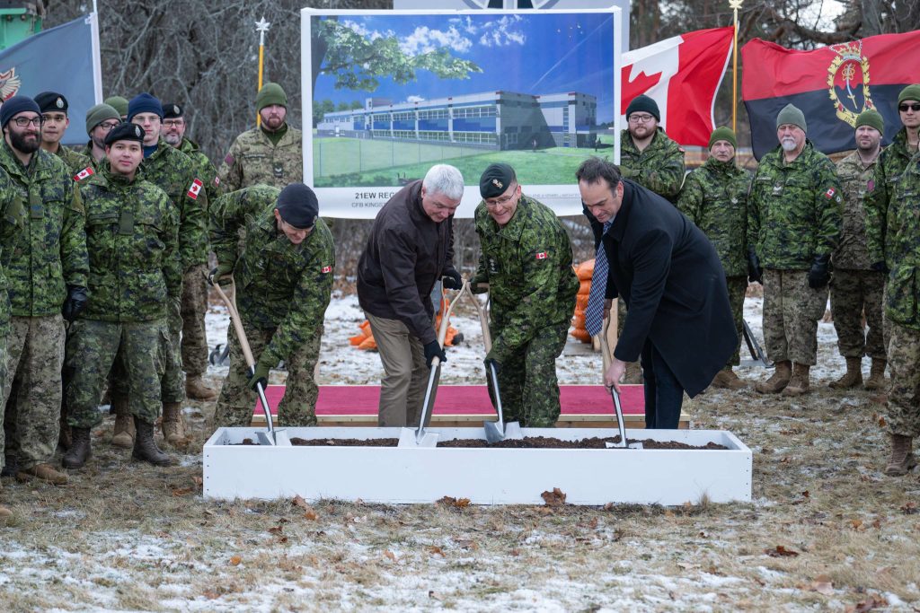 A groundbreaking development for the 21 Electronic Warfare Regiment. Image source: https://x.com/NationalDefence/status/1878910929435341274