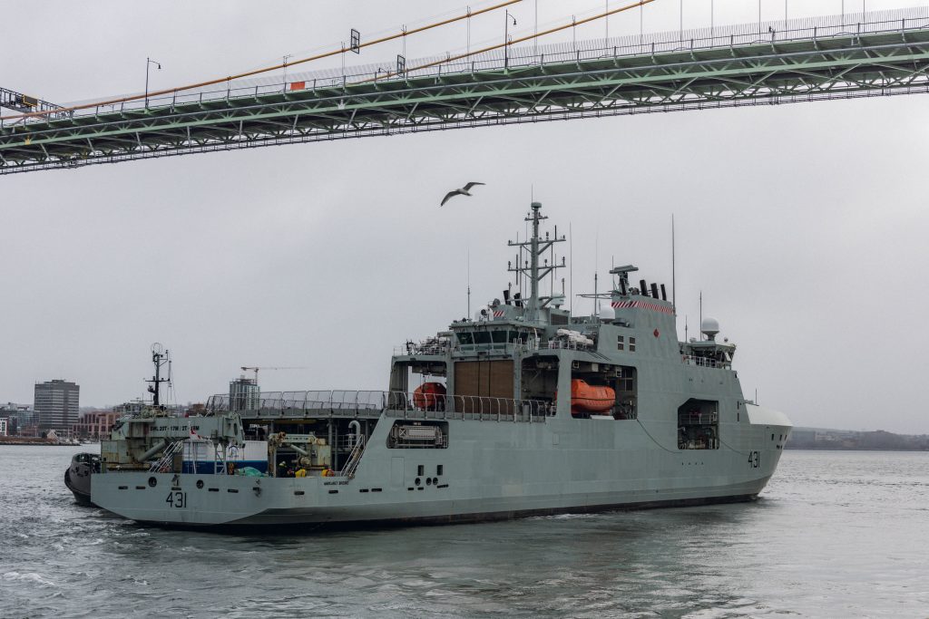 The HMCS Margaret Brooke sets sail on a 4-month mission, OpProjection 2025. Image source: https://x.com/RoyalCanNavy/status/1877787460664525150