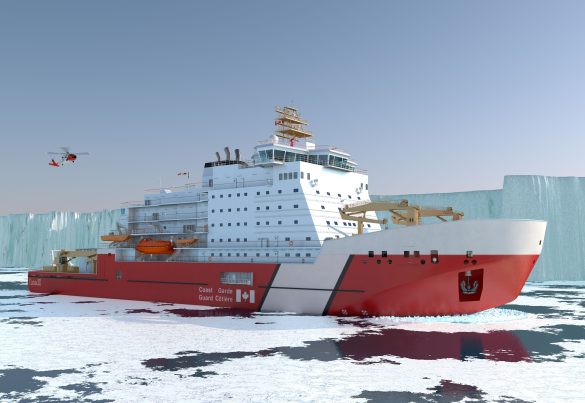 Davie has secured a significant contract from the Government of Canada to construct a much-needed polar icebreaker. Image source: https://www.davie.ca/en/news/2025-03-08-pm-announcement-en/