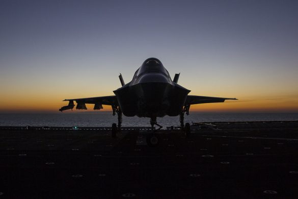 Lockheed Martin F-35B On Board USS America. Image source: https://www.flickr.com/photos/lockheedmartin/30895482142/in/album-72157601438420763
