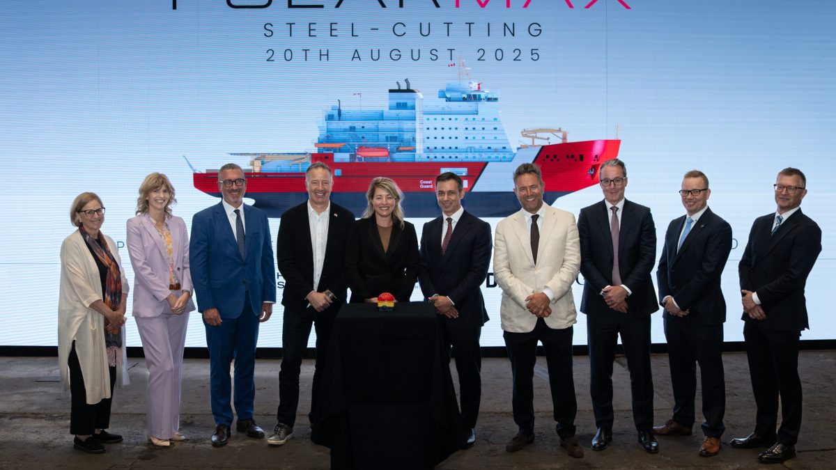Polar Max Steel Cutting Signals a New Era in Canadian Arctic Shipbuilding