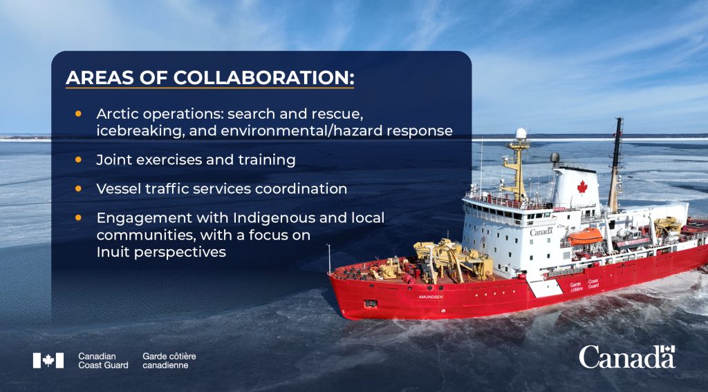 This agreement… demonstrates our commitment to working collaboratively to address critical challenges in providing coast guard services in the North Atlantic and the Arctic. Image source: https://x.com/CoastGuardCAN/status/2000943919954321459