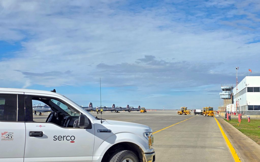 Serco will provide critical training enablers, from air navigation services to site security and facility management.