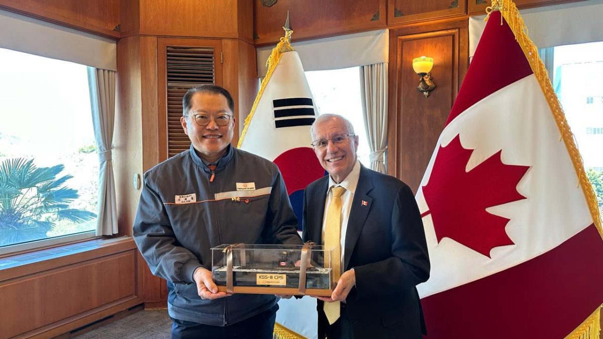Ontario Minister Tours Hanwha Ocean Shipyard, Deepening Industrial Ties with South Korea