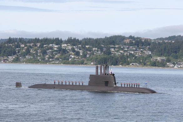 A Republic of Korea Navy submarine completed a voyage of more than 14,000 kilometres to dock at Canadian Forces Base Esquimalt.